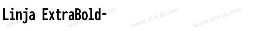 Linja ExtraBold字体转换